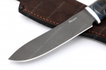 Нож Сафари (булат, рукоять наборная карельская берёза, чёрный граб, акрил) - ножи из булатной стали
