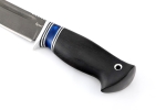 Нож Малыш (булат, рукоять вставка акрил синий, черный граб) формованные ножны - Нож Малыш (булат, рукоять вставка акрил синий, черный граб) формованные ножны
