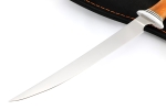 Нож Филейный средний (узкий, 95Х18, карельская береза янтарная) - Нож Филейный средний (узкий, 95Х18, карельская береза янтарная)
